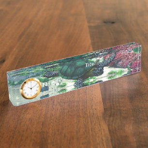 Zee Turtle Desk Name Bord Naambordje