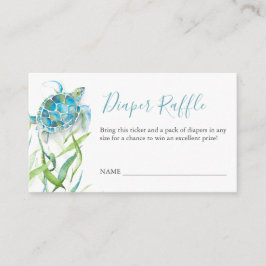 Zee turtle Diaper Raffle Enclosure Informatiekaartje