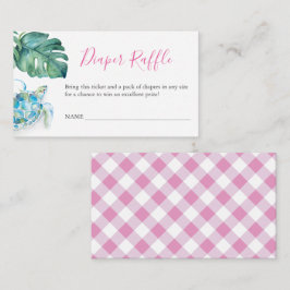 Zee turtle Diaper Raffle Enclosure Kaart