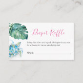 Zee turtle Diaper Raffle Enclosure Kaart (Voorkant)