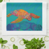 Zee Turtle Dish Towel Theedoek (Gevouwen)