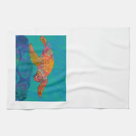 Zee Turtle Dish Towel Theedoek (Horizontaal)