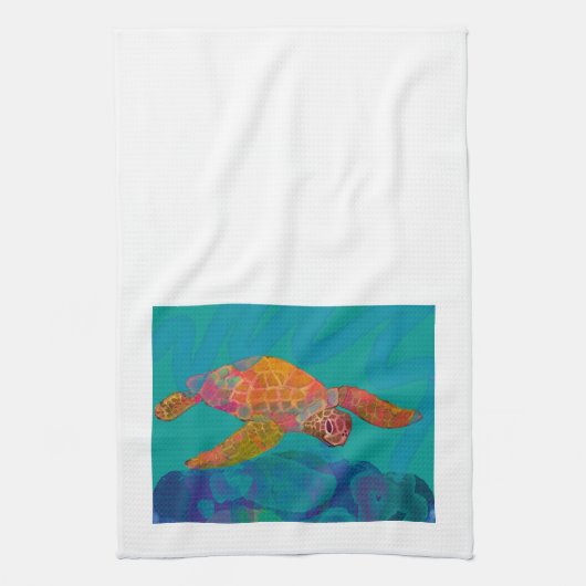 Zee Turtle Dish Towel Theedoek (Verticaal)