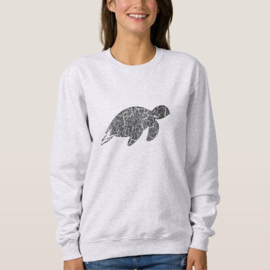 Zee Turtle Distressed Print -  Zee Turtle Trui (Voorkant)