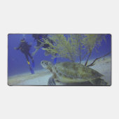 Zee Turtle Dive Desk Mat – Onderwateravontuur (Voorkant)
