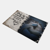 Zee Turtle doormat, Coastal doormat, Beach House  Deurmat (Schuin)