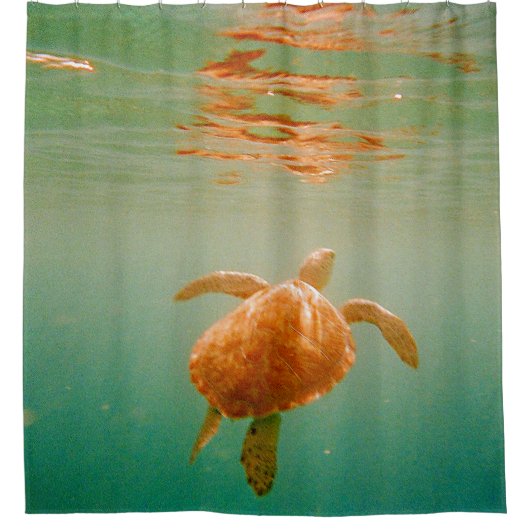 Zee Turtle Douchegordijn (Voorkant)