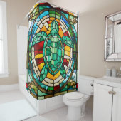 Zee Turtle Douchegordijn (In situ)