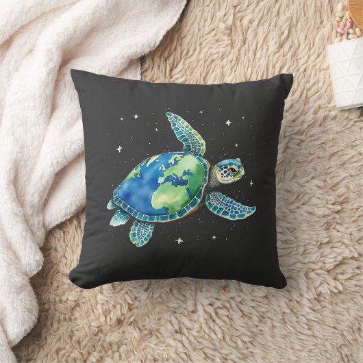 Zee Turtle Earth Day 2025 Zee dieren Kussen (Deken)