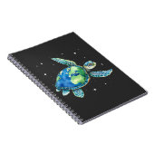 Zee Turtle Earth Day 2025 Zee dieren Notitieboek (Rechterzijde)
