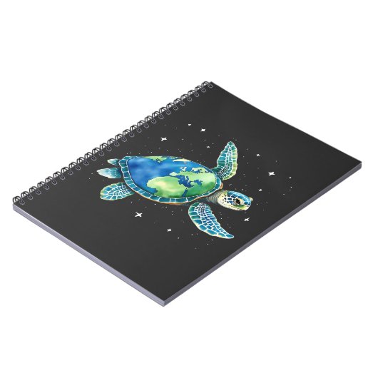 Zee Turtle Earth Day 2025 Zee dieren Notitieboek (Linkerzijde)