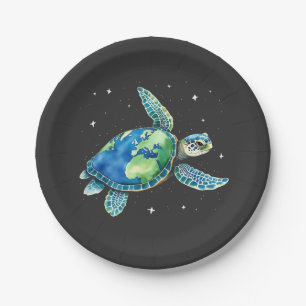 Zee Turtle Earth Day 2025 Zee dieren Papieren Bordje