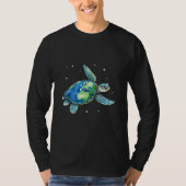 Zee Turtle Earth Day 2025 Zee dieren T-shirt (Voorkant)