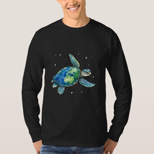 Zee Turtle Earth Day 2025 Zee dieren T-shirt (Voorkant)