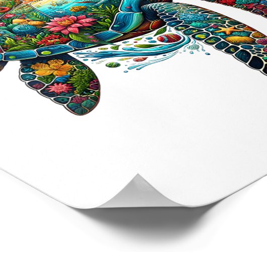 Zee Turtle Earth Day Poster (Hoek)