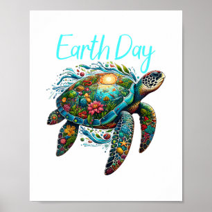 Zee Turtle Earth Day Poster