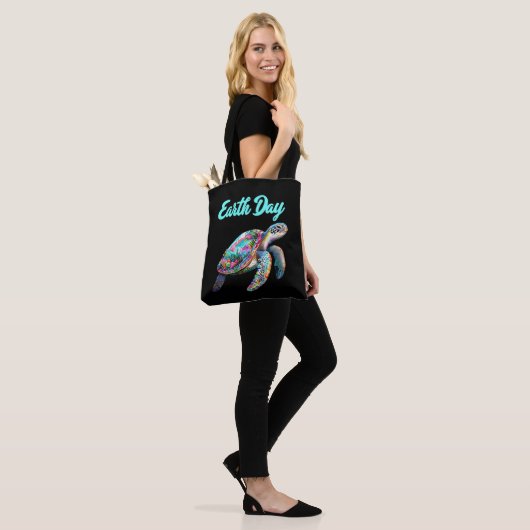 Zee Turtle Earth Day Red de aarde Tote Bag (Op model)