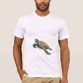 Zee Turtle Family in Coral Reef: T-shirt (Voorkant)