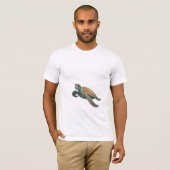 Zee Turtle Family in Coral Reef: T-shirt (Voorkant volledig)