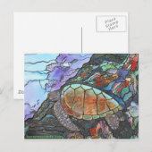 Zee Turtle Fantasy Coral Reef Briefkaart (Voorkant / Achterkant)