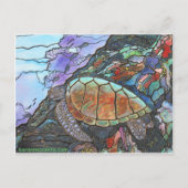 Zee Turtle Fantasy Coral Reef Briefkaart (Voorkant)