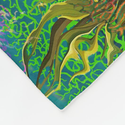 Zee Turtle Fleece Blanket Deken (Hoek)