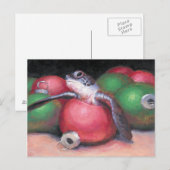 Zee Turtle Florida Kerst briefkaart (Voorkant / Achterkant)