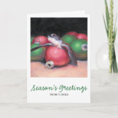 Zee Turtle Florida kerstkaart Feestdagen Kaart (Voorkant)