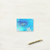 Zee Turtle flow art Post-it® Notes (Op bureau)
