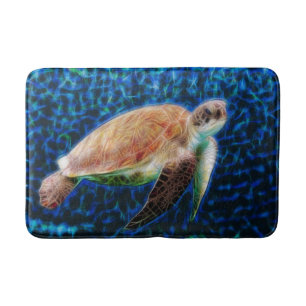 Zee Turtle Fractal Art Badmat
