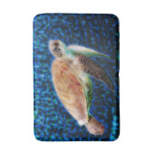 Zee Turtle Fractal Art Badmat (Voorkant Verticaal)