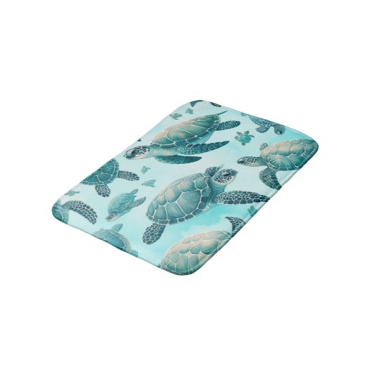 Zee Turtle Friends Badmat (Gekanteld)