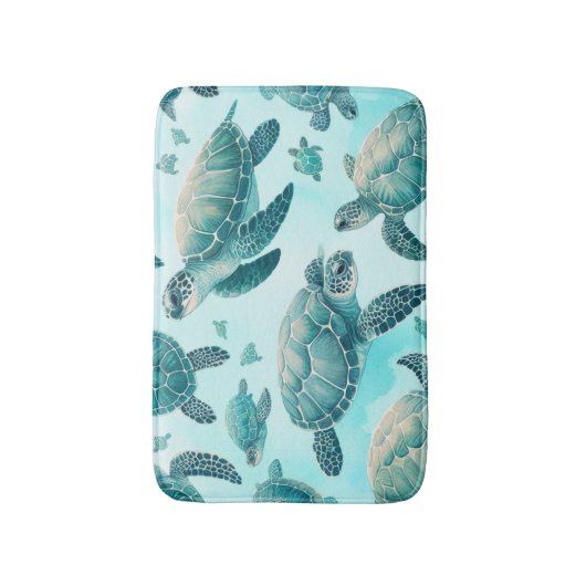 Zee Turtle Friends Badmat (Voorkant Verticaal)