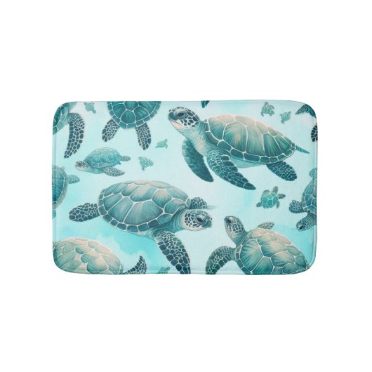 Zee Turtle Friends Badmat (Voorkant)