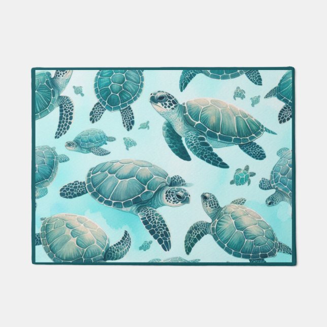 Zee Turtle Friends Deurmat (Voorkant)