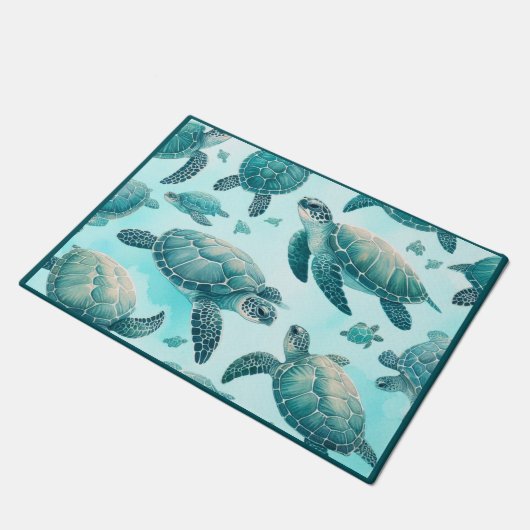 Zee Turtle Friends Deurmat (Schuin)