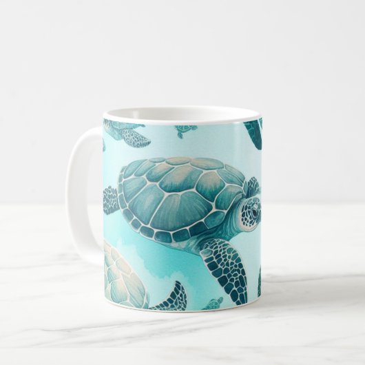 Zee Turtle Friends Koffiemok (Voorkant links)