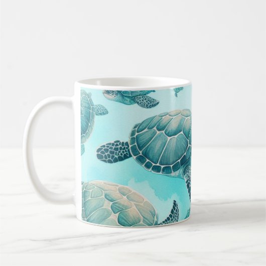 Zee Turtle Friends Koffiemok (Links)