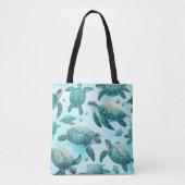 Zee Turtle Friends Tote Bag (Voorkant)