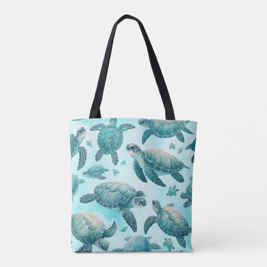 Zee Turtle Friends Tote Bag (Achterkant)