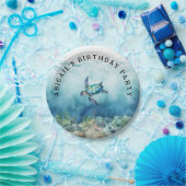 Zee Turtle Gepersonaliseerd Verjaardagsfeest Papieren Bordje (Feest)