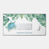 Zee Turtle Gepersonaliseerde Kantoor Decor Bureaumat (Keyboard & Muis)