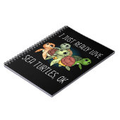 Zee Turtle Gift Kinder Vrouwen Onderwater Zee Schi Notitieboek (Linkerzijde)
