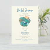 Zee Turtle Glam Vrijgezellenfeest Kaart (Staand voorkant)