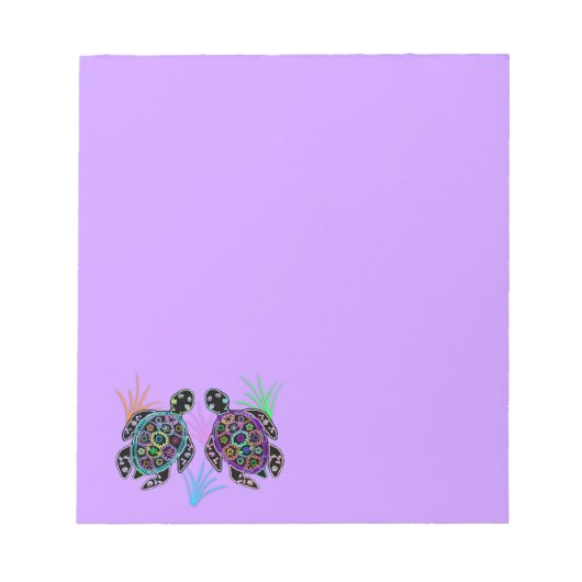 Zee Turtle Glow Notitieblok (Voorkant)