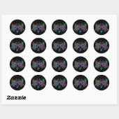 Zee Turtle Glow Ronde Sticker (Vel)