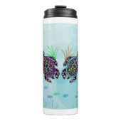 Zee Turtle Glow Tumbler Thermosbeker (Voorkant)