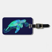 Zee Turtle Graphic Bagagelabel (Voorkant horizontaal)