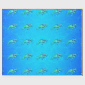 Zee Turtle Graphic Cadeaupapier (Vlak)