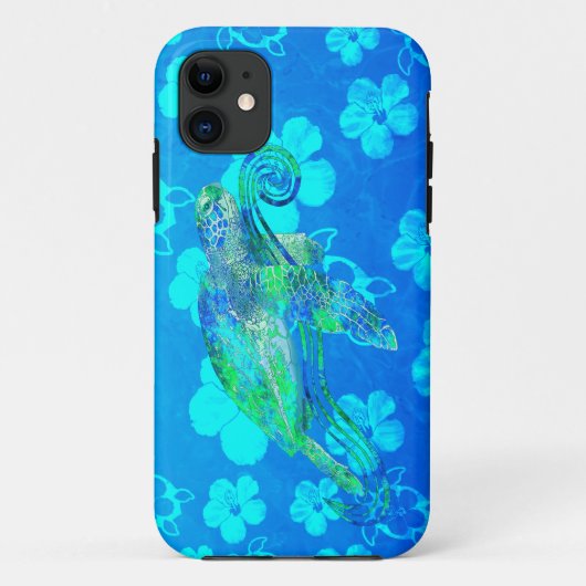 Zee Turtle Graphic Case-Mate iPhone Case (Achterkant)